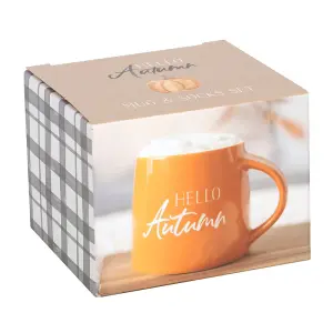 Hello Autumn Mug and Socks Gift Set