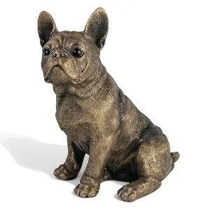 French Bulldog figurine from the Leonardo Reflections Bronzed range, gift boxed.