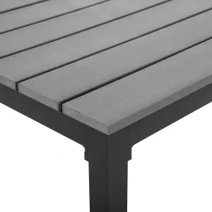 Garden Table Synthetic Material Grey PRATO