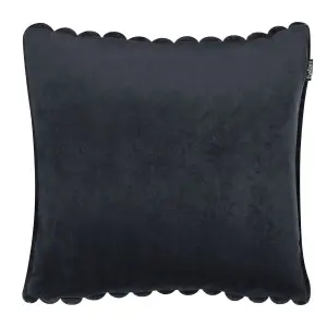 Set of 2 Cushions RAKYA Faux Fur 45 x 45 cm Solid Tufted Black