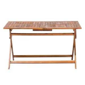 Garden Table Wood Dark Wood CENTO