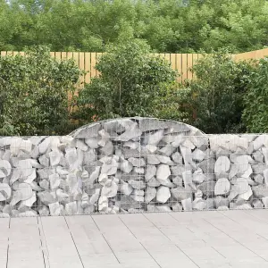 Berkfield Arched Gabion Baskets 20 pcs 300x30x80/100 cm Galvanised Iron