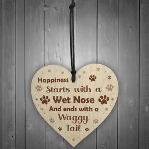 Red Ocean Dog Puppy Signs And Plaques Gift For Dog Lovers Novelty Funny Dog Sign For Home