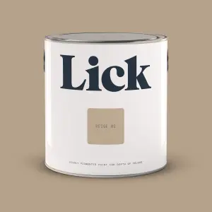 Lick Beige 02 Eggshell Emulsion paint, 2.5L