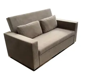 RAVENA 2 Seater Pull out Sofabed in Taupe