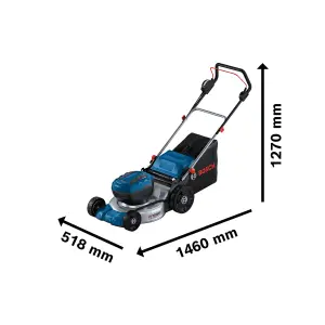 Bosch Professional Cordless Lawnmower GRA 18V2-46 - Bare