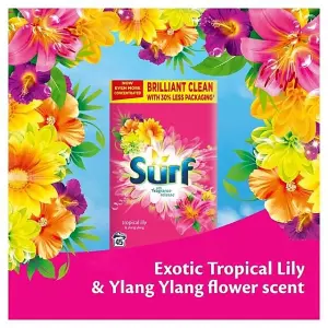 Surf Laundry Powder Tropical Lilly & Ylang-Ylang 45 Washes 2.25KG x 6