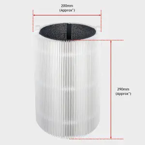 SPARES2GO Air Purifier Filter Kit compatible with Blueair Blue 3210 Pure 411 Joy S