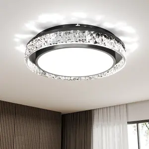 Round Acrylic Flush Mount LED Ceiling Light 50CM White Light