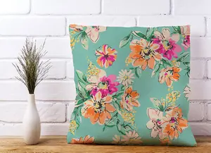 Bright Flower Sketch Cushions 45cm x 45cm