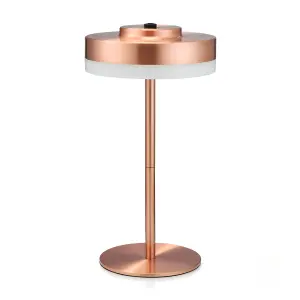 Auraglow Kensington Rechargeable Outdoor Table Lamp - Copper