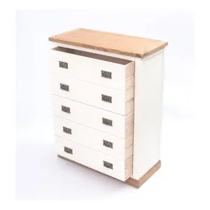 Tropea 5 Drawer Chest of Drawers Bras Drop Handle