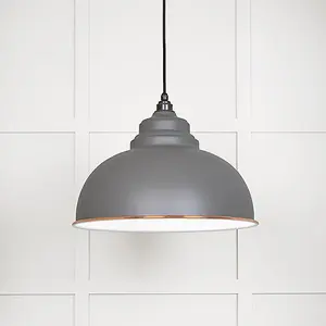 White Gloss Harborne Pendant in Bluff