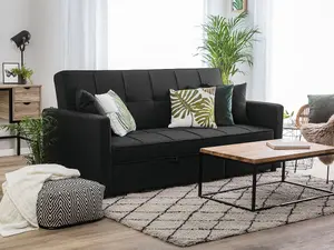 Beliani Modern Sofa Bed GLOMMA Black