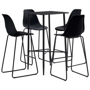 4 - Person Dining Set Black / Black