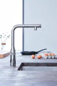 Grohe SmartControl Chrome-plated Kitchen Pull-out spray mono mixer Tap