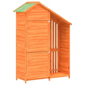 Berkfield Garden Tool Shed Brown 120x53.5x170 cm Solid Wood Pine