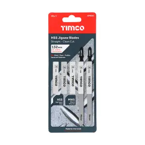 TIMCO Jigsaw Blades Metal Cutting HSS Blades - T318B