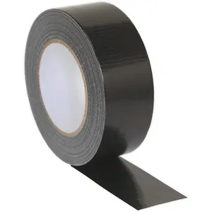 High-Quality 48mm x 50m Black Duct Tape - Easy Tear, Moisture Resistant Seal