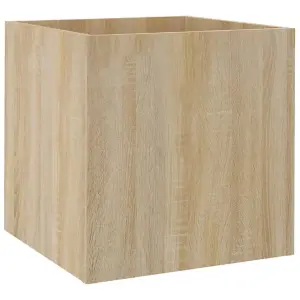 Berkfield Planter Box Sonoma Oak 40x40x40 cm Engineered Wood