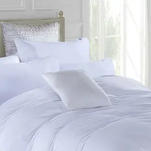 Marnisha Polyester Solid Colour Duvet Cover Set with Pillowcases White / Double - 2 Standard Pillowcases