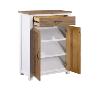 Splash of White - Shoe Storage Cupboard With Drawer