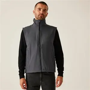 Regatta Professional Men's Water Repellent Ablaze Printable Softshell Bodywarmer Seal Grey Black