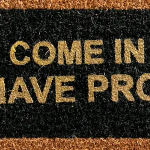 Come In Glitter Doormat - Regular 60x40cm