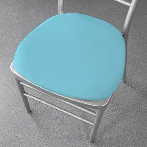 Baby Blue Spandex Chair Pad Cover - Pack of 1