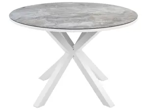 Garden Table Ceramic Glass Dark Grey MALETTO