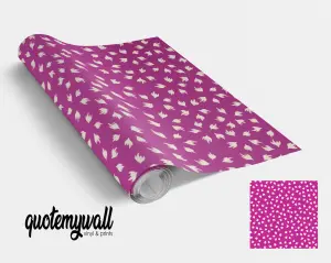 Purple Mini Flower Buds Vinyl Furniture Wrap