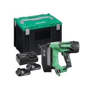 HiKOKI 18V Brushless Straight Finish Nailer 16G Nail Gun X2 3ah Case NT1865DMJXZ