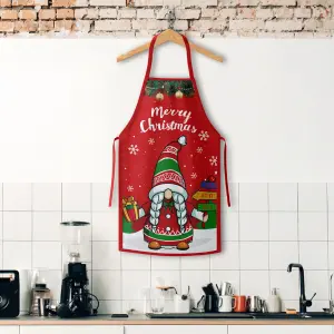 2PC Christmas Apron Grinch Dwarf Home Kitchen Apron