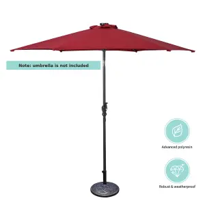 Costway Patio Outdoor Umbrella Stand Classic Round Parasol Stand Holder