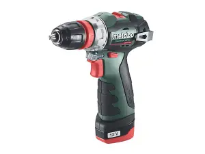 Metabo 12V PowerMaxx BS BL Q Brushless Right Angle Drill Screwdriver x1 2ah Set