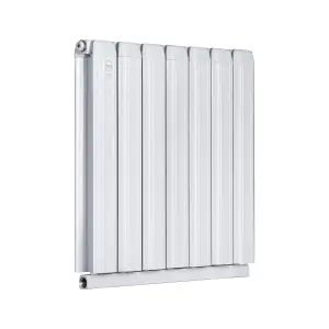 Aluminum Radiator Compatible with Heat pump. Model "Onyx" White. 500.500mm.BTU/hr2682