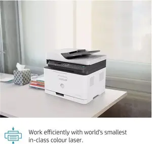 HP Colour Laser 179FNW Wireless All-In-One Printer With Wi-Fi, White