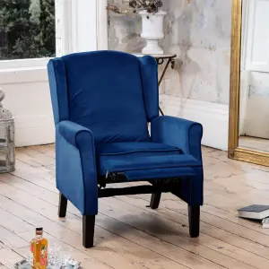 Barksdale Recliner Armchair - Dark Blue