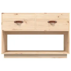 Berkfield TV Cabinet 90x40x60 cm Solid Wood Pine