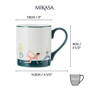 Mikasa Yoga 280ml Straight-Sided Mug