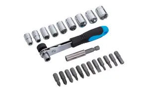 Blue Spot Tools - 23PCE Offset Ratchet Bit and Socket Set