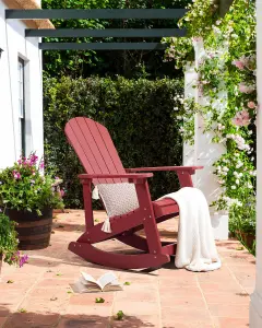 Garden Rocking Chair ADIRONDACK Red