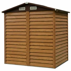 6 ft. W x 5 ft. D Overlap Apex Metal Garden Shed