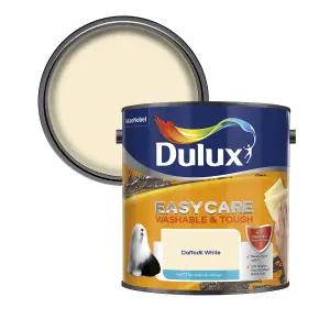 Dulux Easycare Washable & Tough Daffodil white Matt Wall & ceiling Emulsion paint, 2.5L