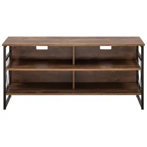 Beliani Industrial TV Stand Brown CARLISLE