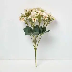 Homescapes Artificial Wild Daisy Cream Bouquet Flower, 46 cm