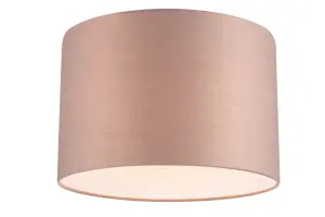 GoodHome Kpezin Taupe Fabric dyed Light shade (D)30cm