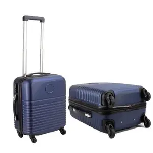 Hard ABS Constructed Small Navy Travel Cabin Airline Bag 4 Wheel Check in Suitcase