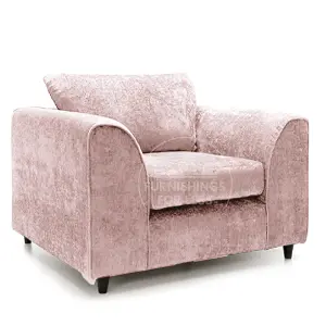 Monaco Chenille Fabric 3 Piece Sofa Set - 2 1 1 Pink