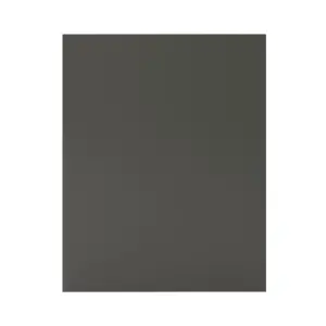 GoodHome Stevia & Garcinia Gloss anthracite slab Standard End panel (H)720mm (W)570mm